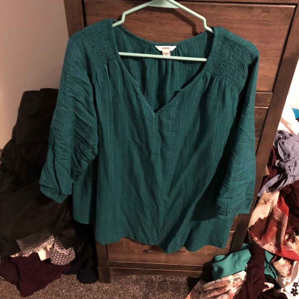 NWT 15  or 2/20  Peasant top Sonoma XXL teal